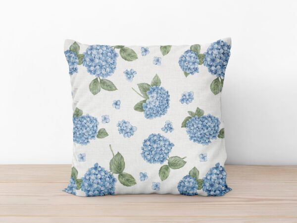 Povlak na polštář Loneta hortenzie modrá značky Škodák