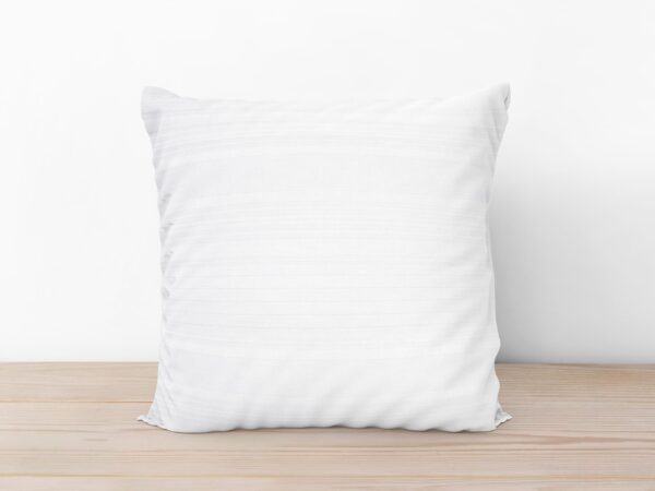 Damaškový povlak na polštář - proužky - bílý značky Škodák