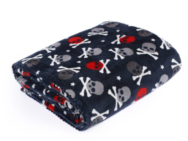 Dětská deka Mikrovlákno - lebky a hvězdy značky Škodák
