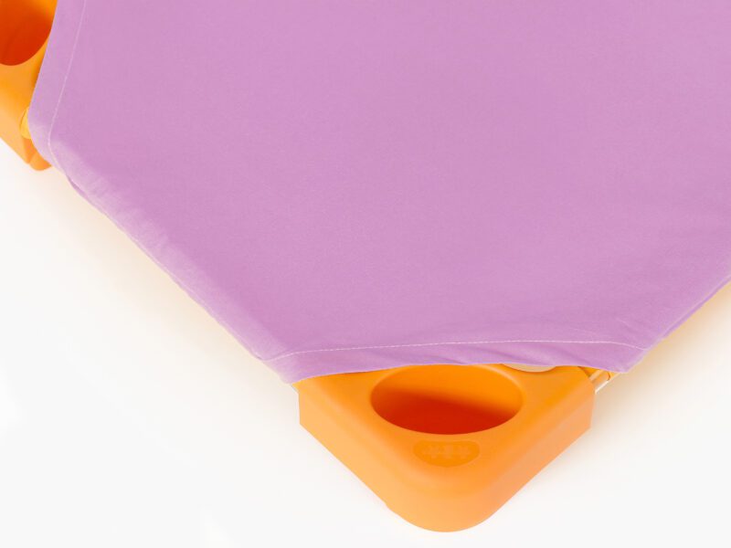 Froté napínací prostěradlo na lehátko fialové pro školky