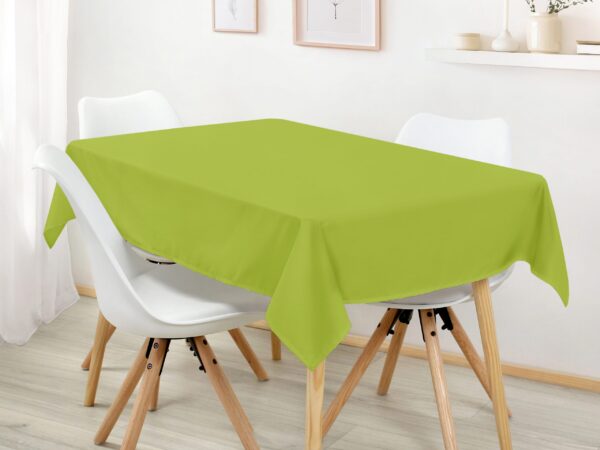 Hranatý bavlněný ubrus pistáciový značky Škodák