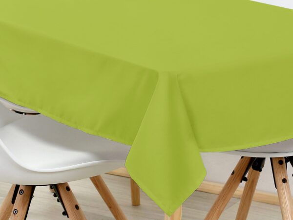 Hranatý bavlněný ubrus pistáciový značky Škodák