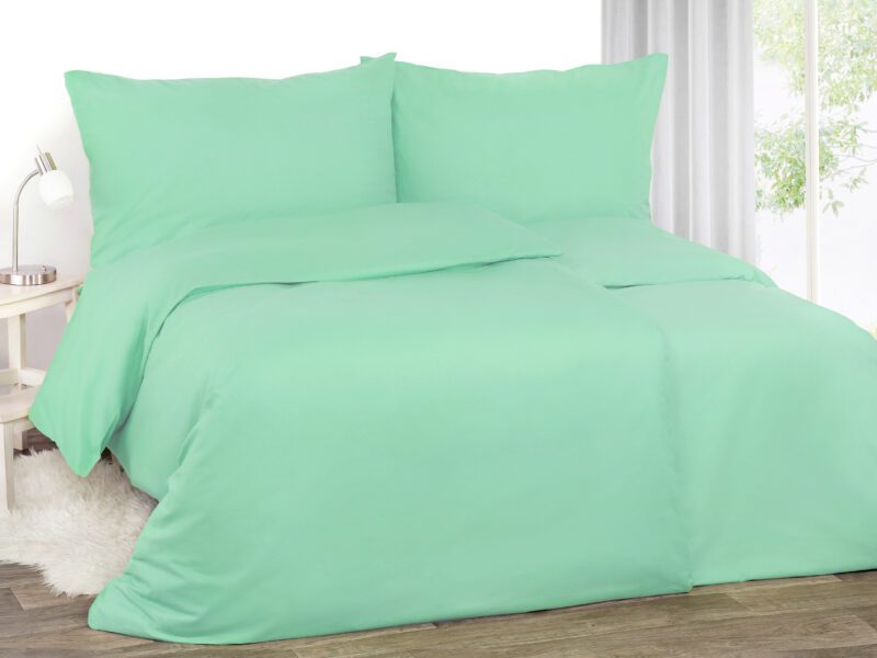 Hotelové povlečení Domestic mintové značky Škodák.