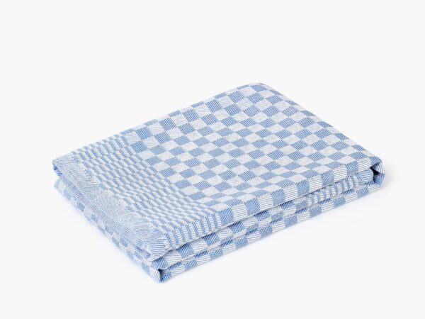 Keprová utěrka modrá šachovnice 50x70 cm značky Škodák