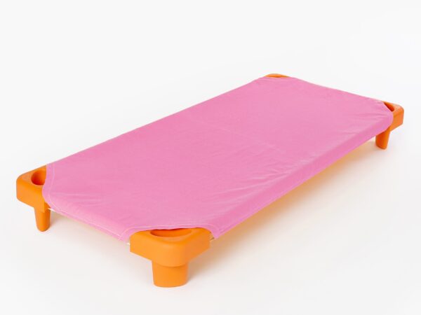 Jersey napínací prostěradlo na lehátko růžové pro školky značky Škodák