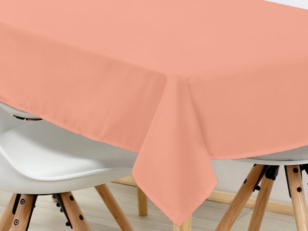 Hranatý bavlněný ubrus lososový značky Škodák