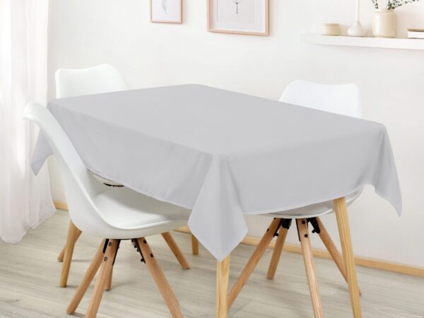 Hranatý bavlněný ubrus světle šedý značky Škodák