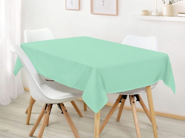 Hranatý ubrus bavlněný mintový značky Škodák