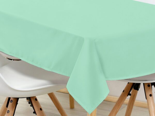 Hranatý ubrus bavlněný mintový značky Škodák