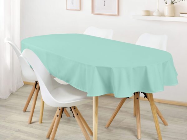 Oválný bavlněný ubrus mentolový značky Škodák