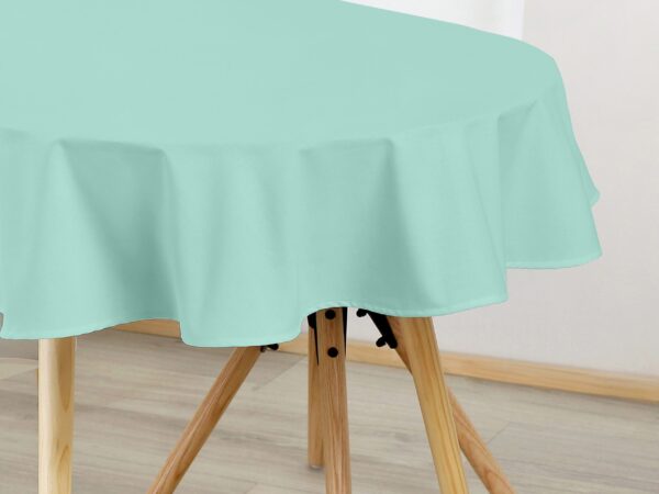 Oválný bavlněný ubrus mentolový značky Škodák