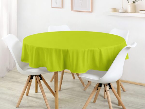 Kulatý ubrus Loneta světle zelený značky Škodák