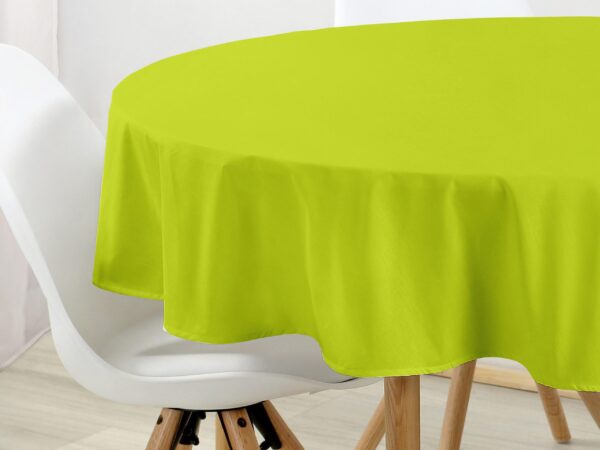 Kulatý ubrus Loneta světle zelený značky Škodák