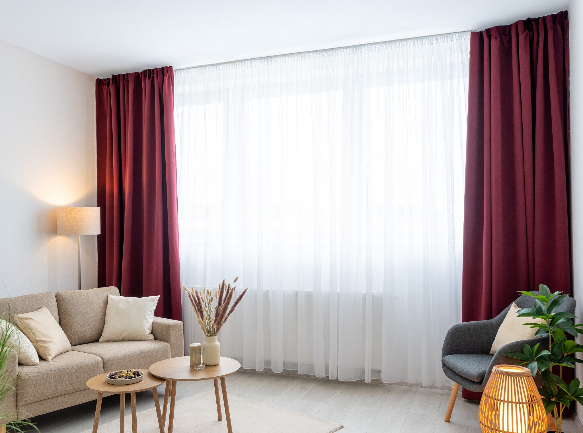 Zatemňovací závěs Blackout bordó