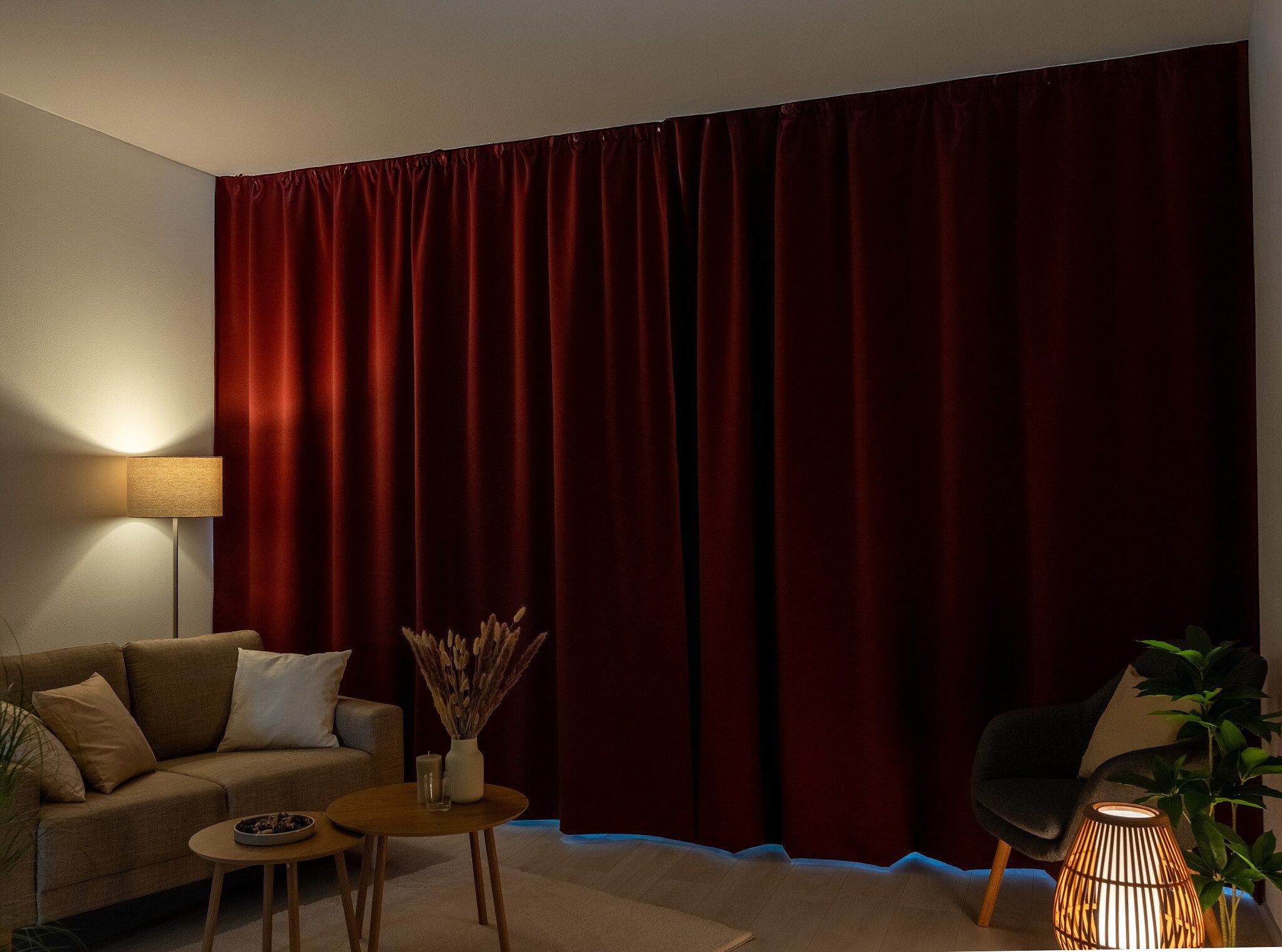 Zatemňovací závěs Blackout bordó