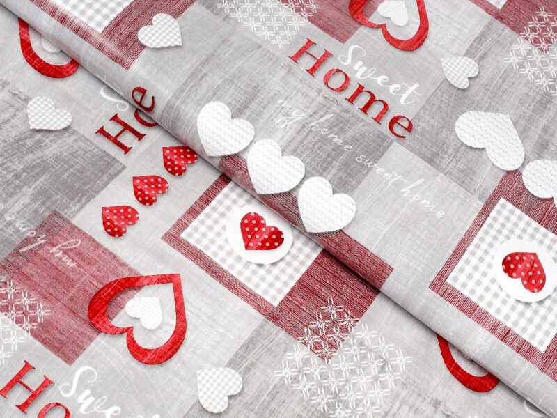 Hotelová PVC ubrusovina vínový patchwork značky Škodák