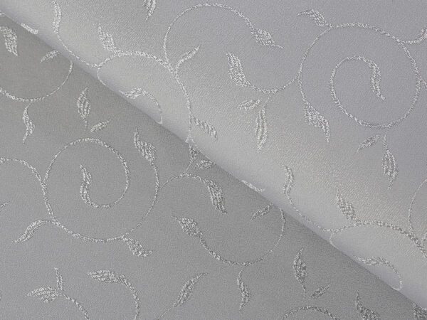 Hotelový teflonový ubrus žakár - šedý zámecký vzor