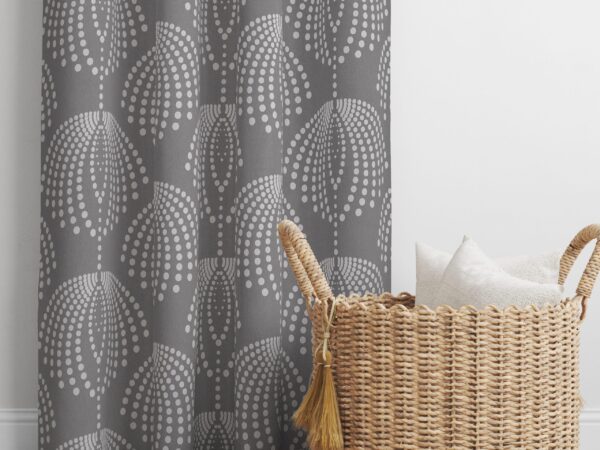 Zatemňovací závěs Dimout zámecký vzor značky Škodák - na žabky