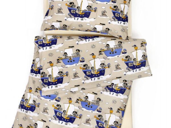 Bavlněné povlečení do školky piráti značky Škodák