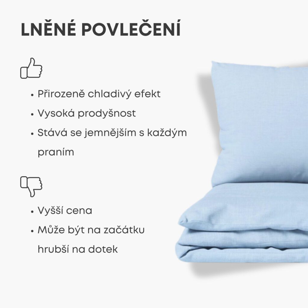 Lehké a prodyšné povlečení na léto.