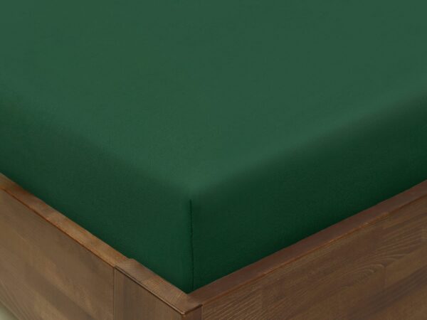 Bavlněné prostěradlo lahvově zelené - plachta značky Škodák