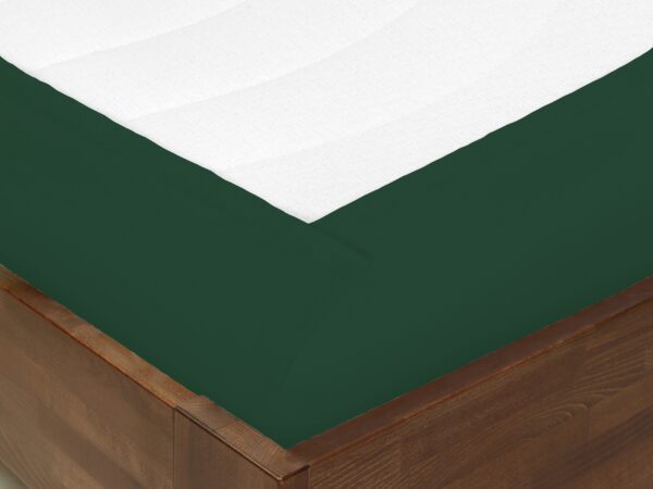 Bavlněné prostěradlo lahvově zelené - plachta značky Škodák