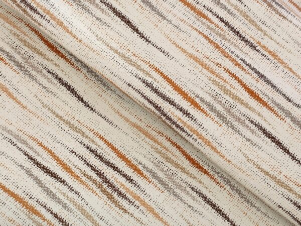 PVC ubrusovina světlé a tmavé hnědé čáry značky Škodák