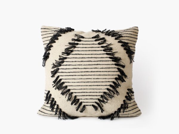 Povlak na polštář Indie geometrický tvar s třásněmi