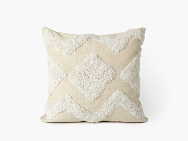 Povlak na polštář Indie bílý cikcak