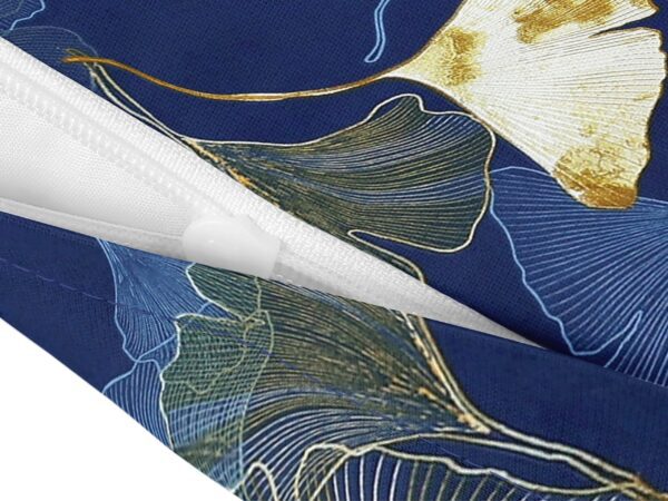 Bavlněný povlak na polštář ginkgo na modré značky Škodák