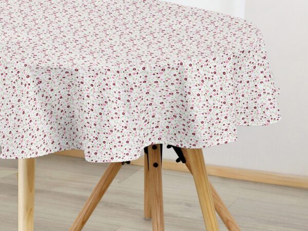 Oválný bavlněný ubrus vínové kytičky značky Škodák