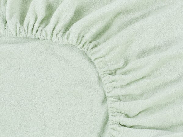 Froté prostěradlo s napínací gumou světle mintové značky Škodák