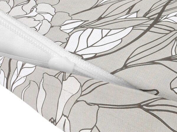 Bavlněný povlak na polštář šedé květy na šedé značky Škodák