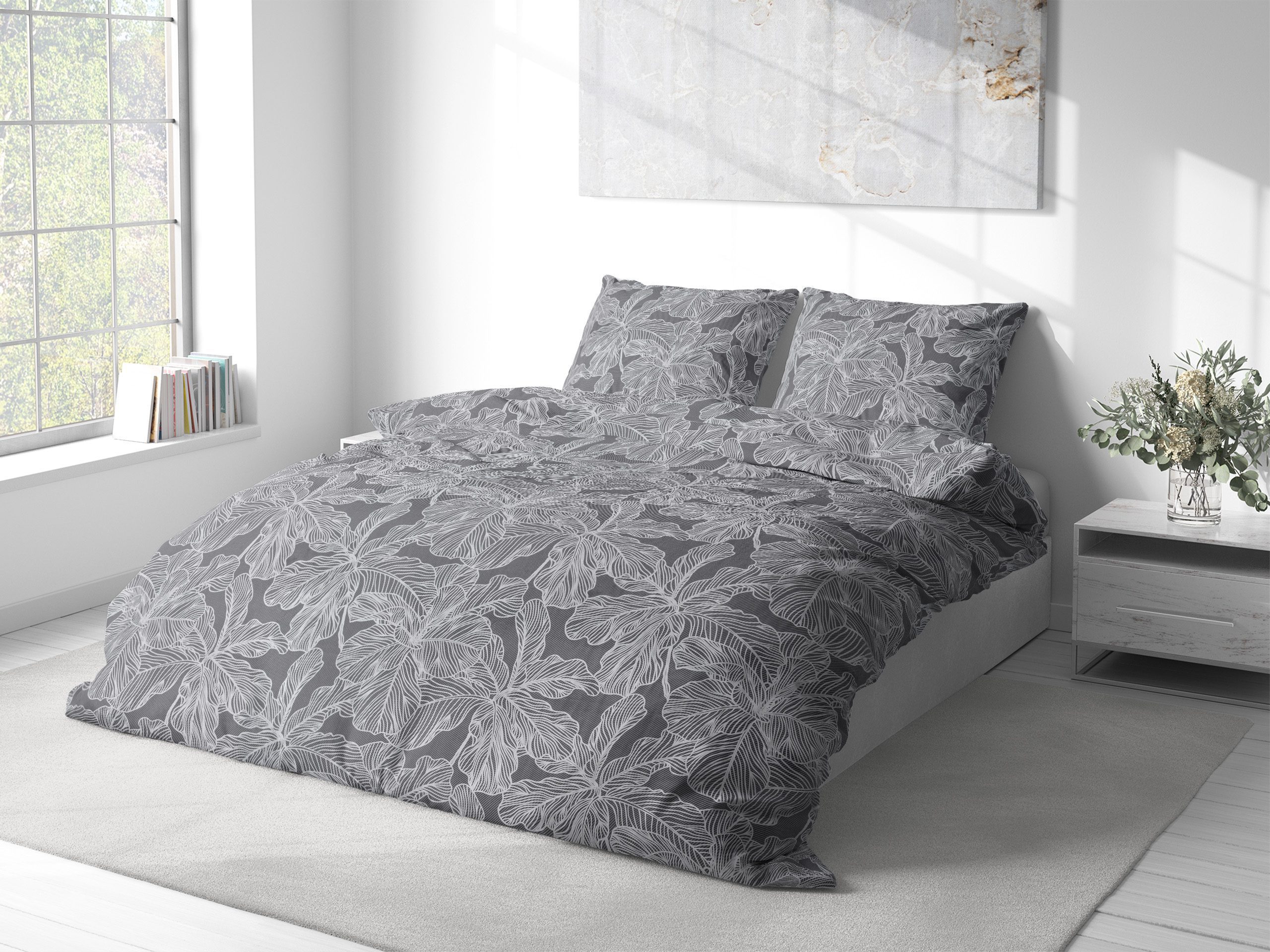 Saténové povlečení noční listy značky Škodák