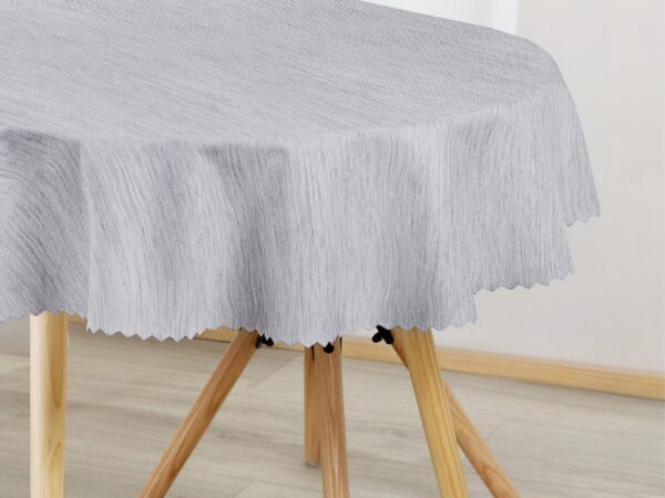 Oválný teflonový ubrus šedý žíhaný značky Škodák