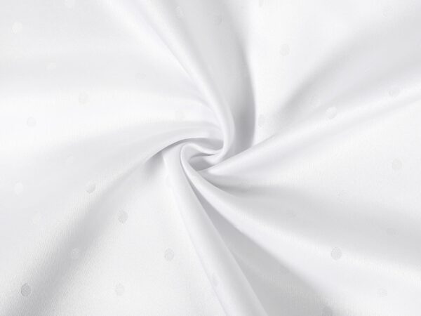 Teflonová látka bílý puntík na bílé metráž značky Škodák