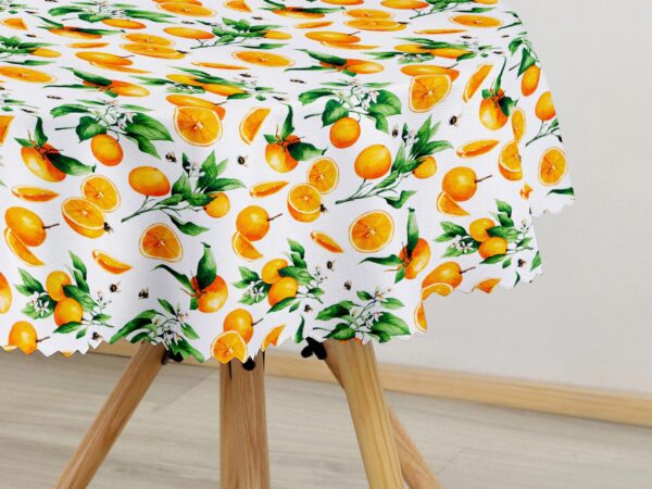 Kulatý teflonový ubrus pomeranč značky Škodák