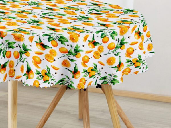 Oválný teflonový ubrus pomeranč značky Škodák