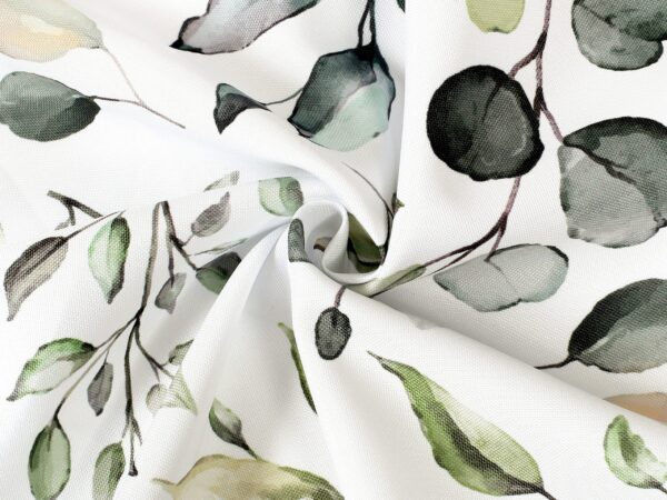 Teflonová látka eukalyptové lístky metráž značky Škodák