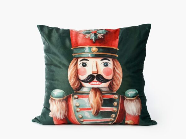 Vánoční sametový povlak na polštář louskáček značky Škodák