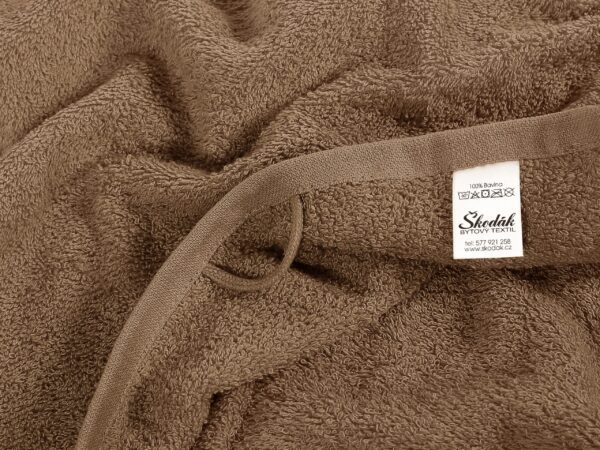 Hotelový froté ručník / osuška hnědá značky Škodák