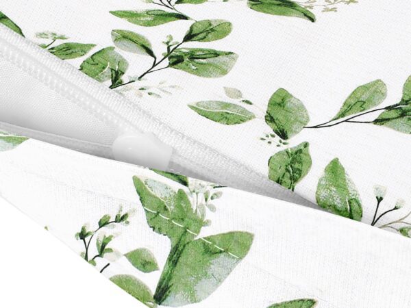 Krepový povlak na polštář zelené listy značky Škodák