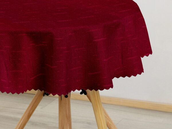 Kulatý teflonový ubrus bordó značky Škodák