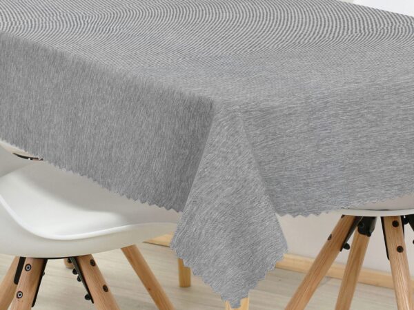 Hranatý teflonový ubrus šedý s nitkou značky Škodák