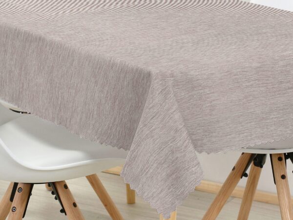 Hranatý teflonový ubrus kávový s nitkou značky Škodák