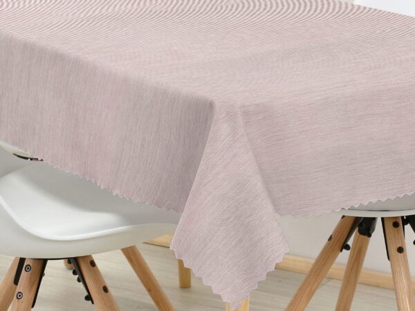 Hranatý teflonový ubrus starorůžový s nitkou značky Škodák