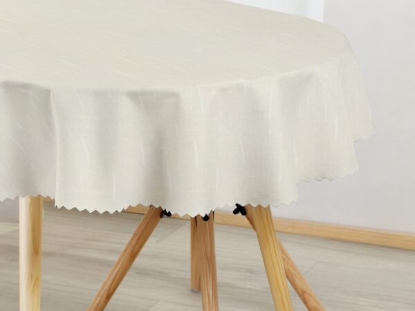 Oválný teflonový ubrus čárky na smetanové značky Škodák