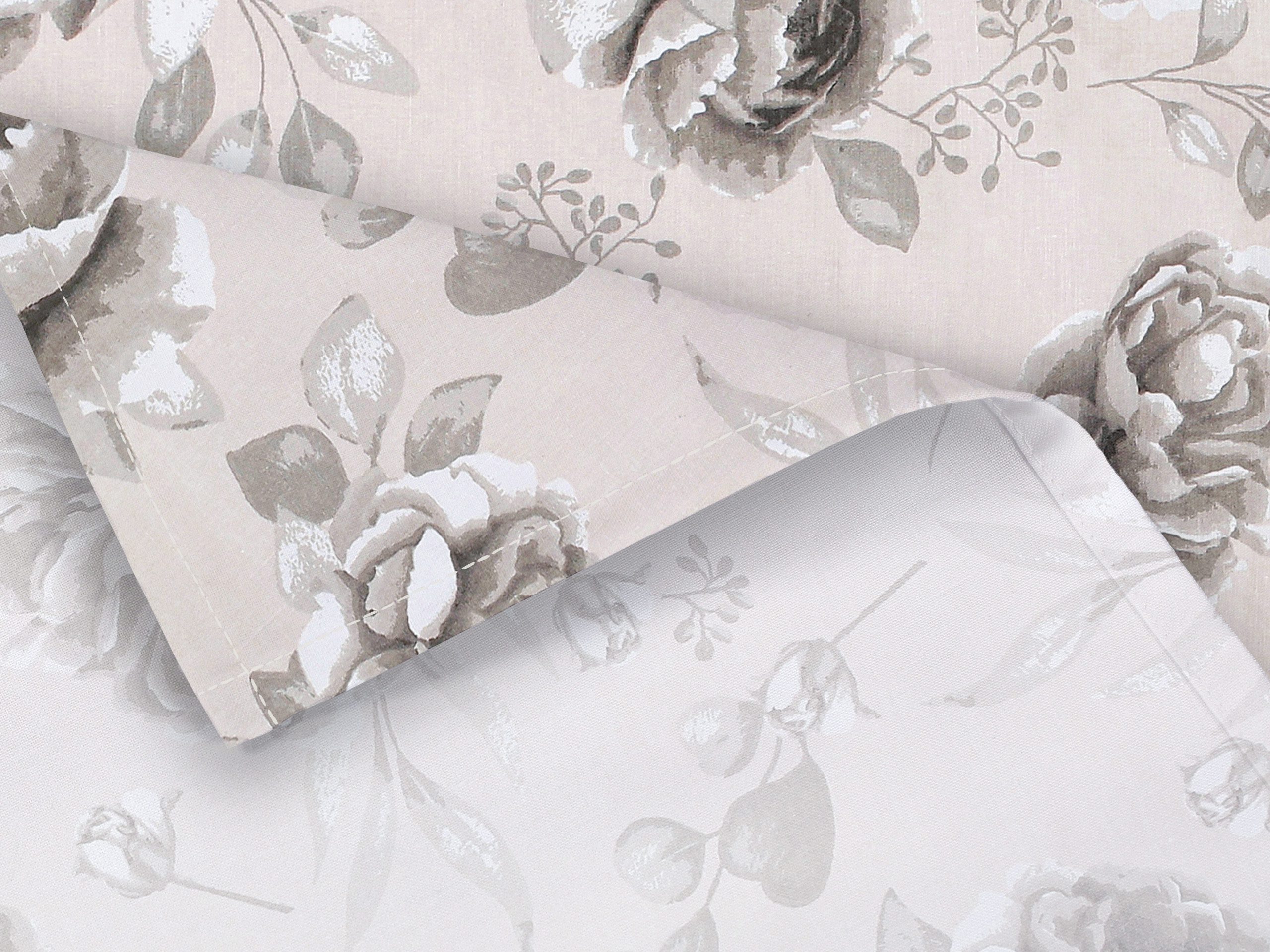 Bavlněné prostírání velké šedé květy značky Škodák