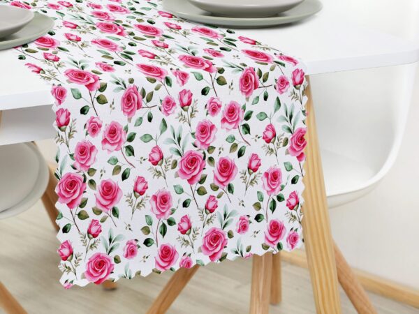 Teflonový běhoun růžičky na bílé značky Škodák