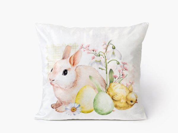Velikonoční povlak na polštář zajíček a kuřátko značky Škodák